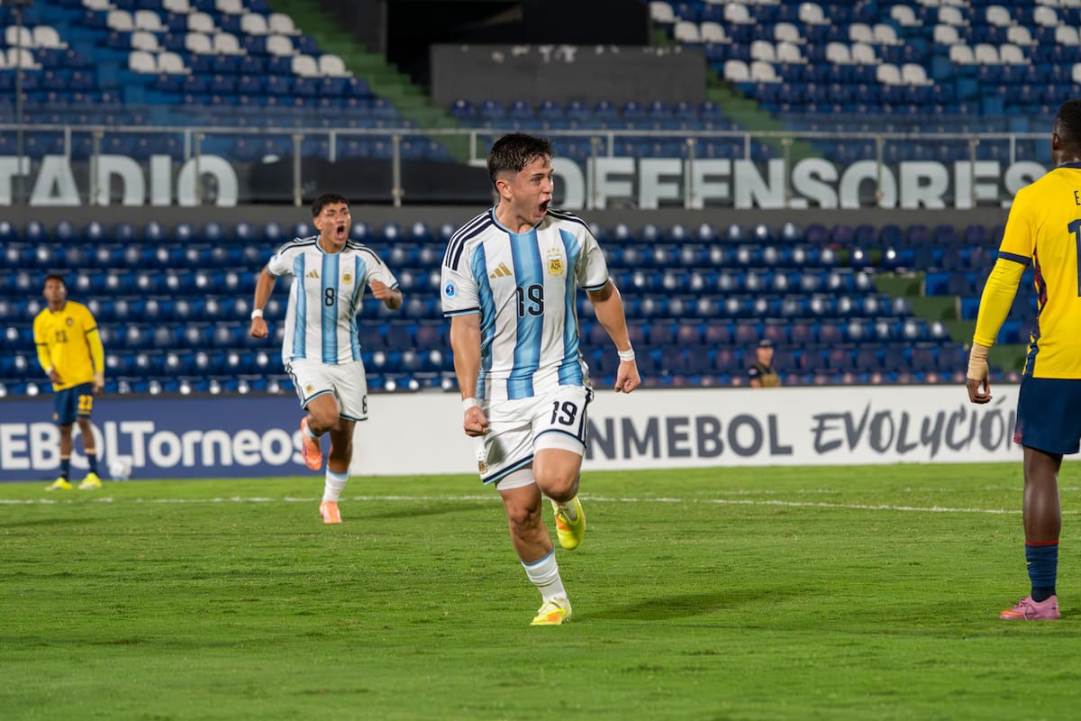 Argentina derrotó a Ecuador 3-1 y jugará la final del Sudamericano Sub 17