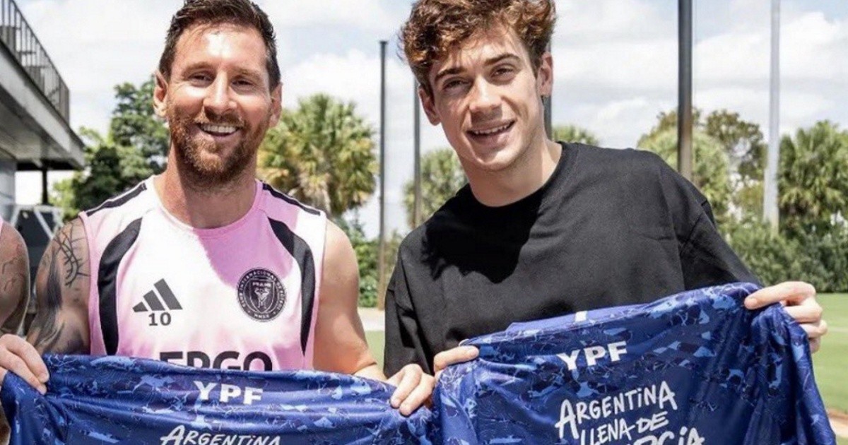 Colapinto contó su encuentro con Messi y lo ligó al respaldo popular antes de Miami