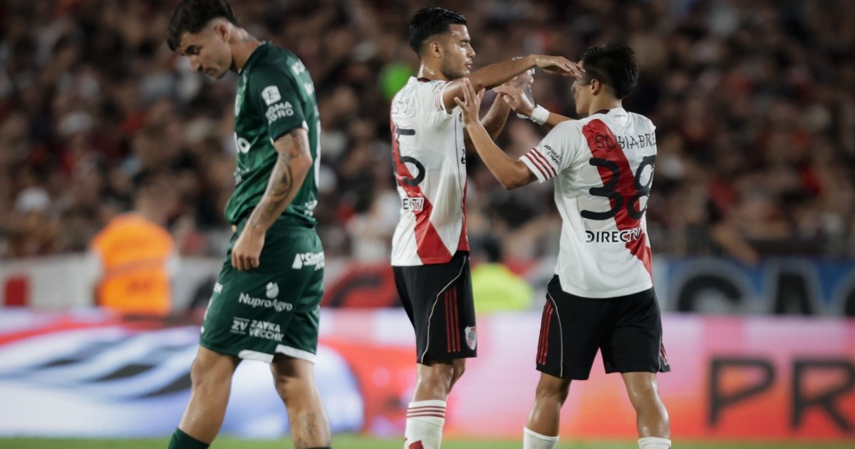 Coudet ganó en el Monumental: River 2, Sarmiento 0