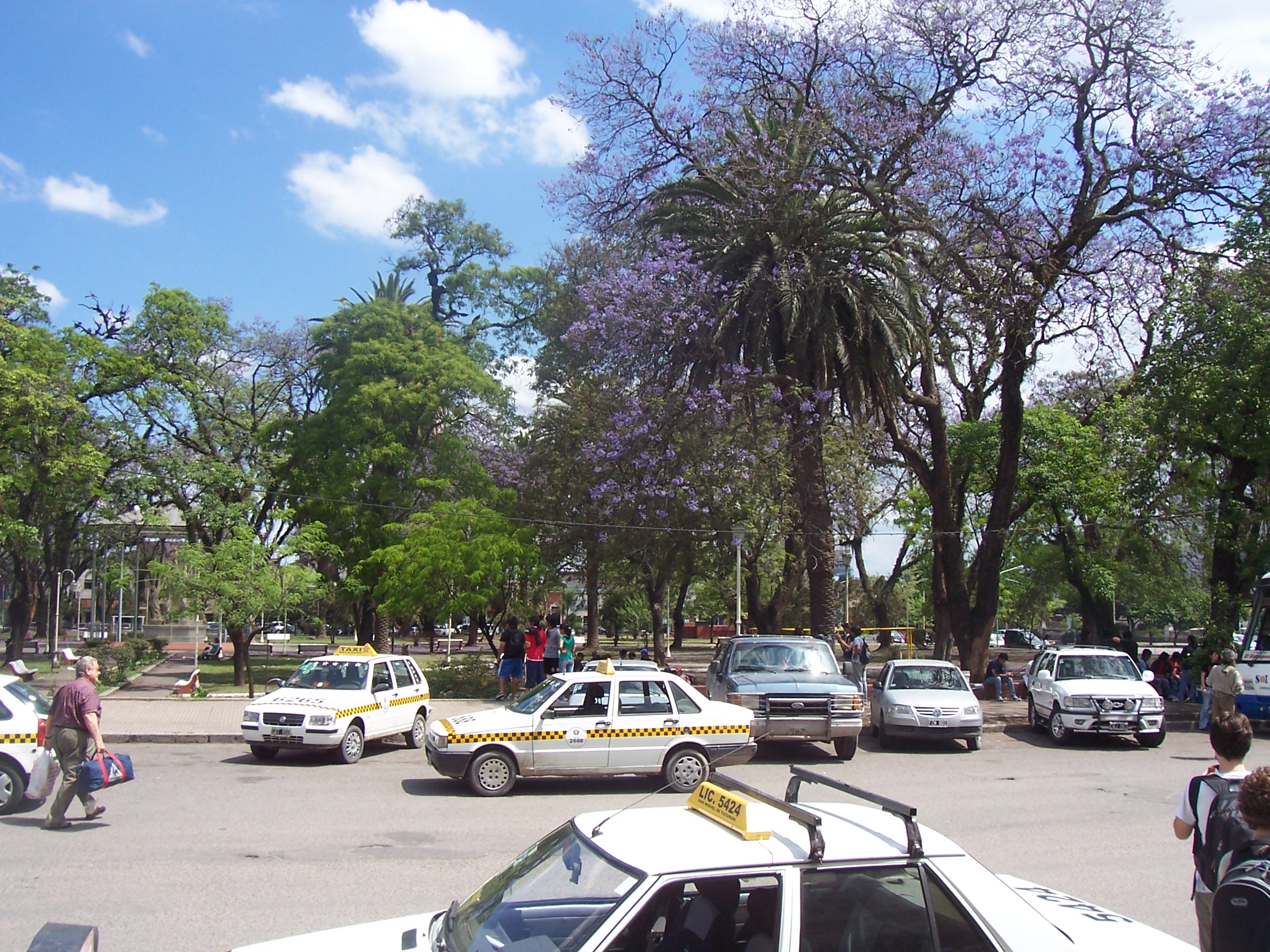 Alberdi Square in San Miguel de Tucumán, Argentina