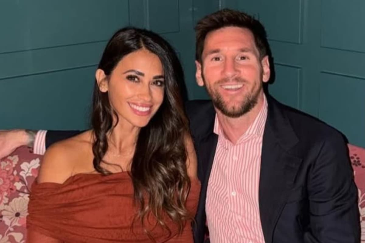 Messi y Antonela, look coordinado en Miami durante la presentación de Adidas y Kith