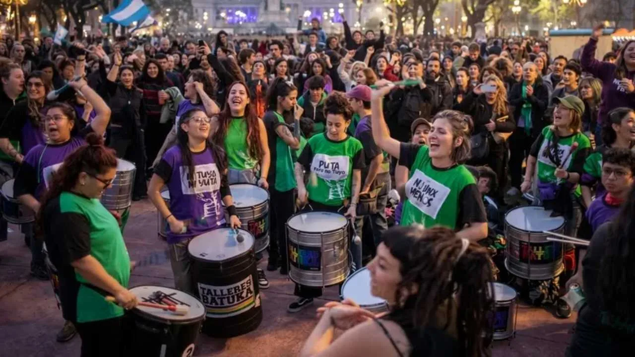Miles marcharon al Congreso en el aniversario de Ni Una Menos y exigieron justicia por Agostina Vega