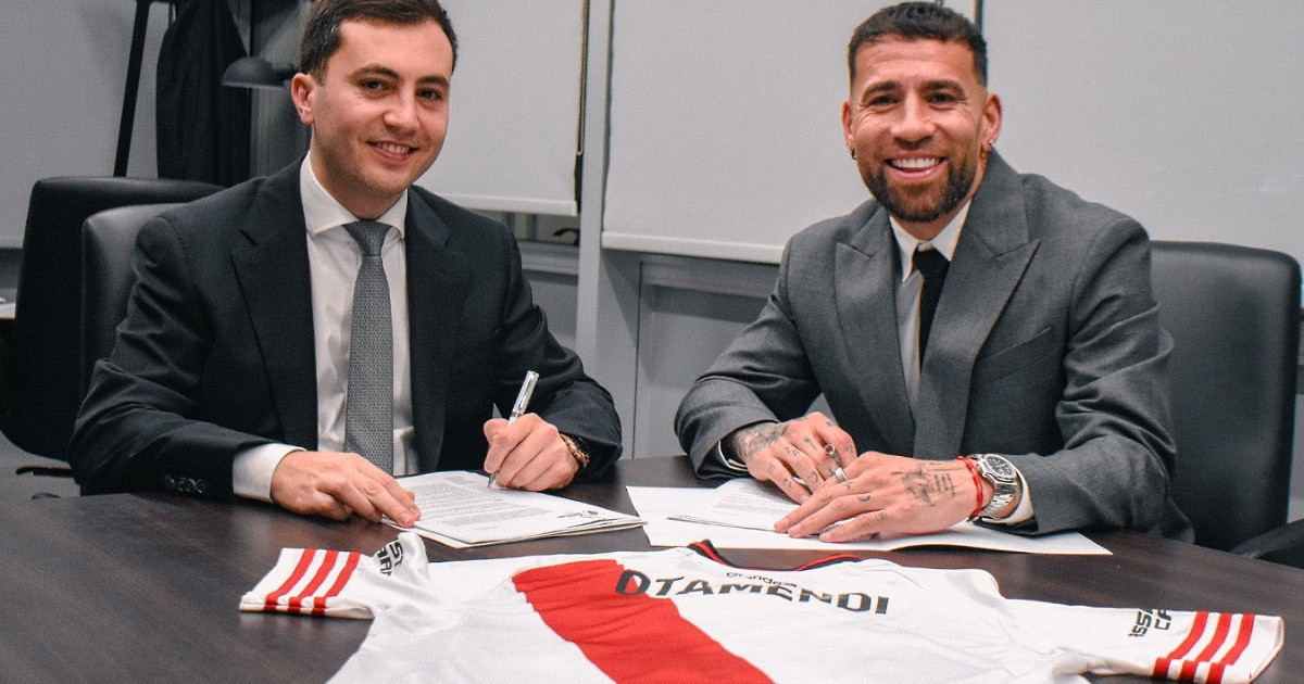 Otamendi firmó con River: contrato desde el 1° de julio hasta fin de 2027